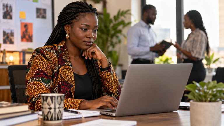 Communications professional reviewing a data-protection checklist.